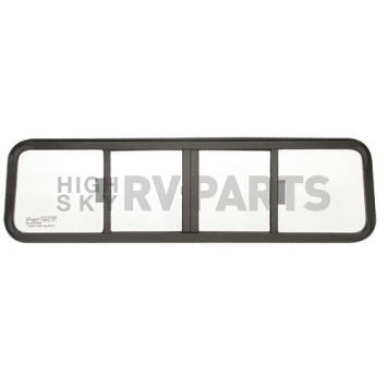 CRL Duo-Vent Four Panel Big Rig Slider with Clear Glass 1978-1993 Navistar (International) Conventional Cabs