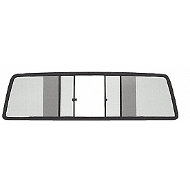 CRL Duo-Vent Four Panel Slider with Solar Glass for 1973-1978 Toyota Standard Cabs
