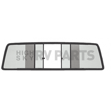 CRL Duo-Vent Four Panel Slider with Solar Glass for 1973-1978 Toyota Standard Cabs