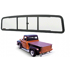 CRL Duo-Vent Four Panel Slider with Clear Glass for 1961-1966 Ford
