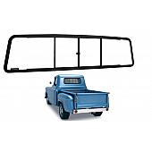 CRL Duo-Vent Four Panel Slider with Clear Glass for 1967-1972 Small Window GMC/Chevy Truck
