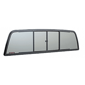 CRL Duo-Vent Four Panel Slider with Clear Glass for 1989-1995 Toyota SR5 Xtra Cab