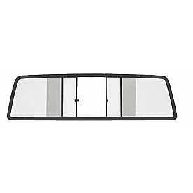  CRL Duo-Vent Four Panel Slider with Clear Glass for 1981-March 1983 Jeep Scrambler