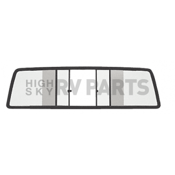  CRL Duo-Vent Four Panel Slider with Clear Glass for 1981-March 1983 Jeep Scrambler