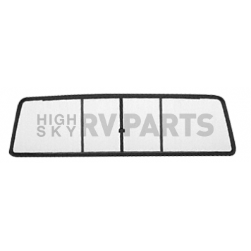 CRL Duo-Vent Four Panel Slider with Clear Glass for 1988-1995 All Isuzu Cabs