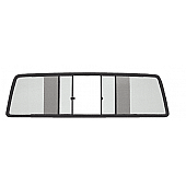 CRL Duo-Vent Four Panel Slider with Light Gray Glass for 1980 to 1996 Volkswagen Caddy Truck