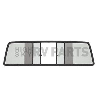 CRL Duo-Vent Four Panel Slider with Light Gray Glass for 1980 to 1996 Volkswagen Caddy Truck