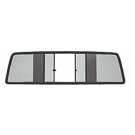 CRL Duo-Vent Four Panel Slider with Solar Glass for 1986-1992 Jeep Comanche