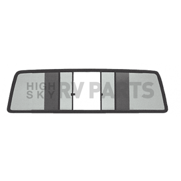 CRL Duo-Vent Four Panel Slider with Solar Glass for 1986-1992 Jeep Comanche