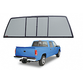 CRL Duo-Vent Four Panel Slider with Solar Glass for 1988-2000 Chevy/GMC CK Trucks