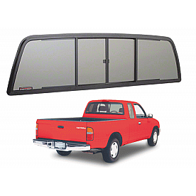 CRL Duo-Vent Four Panel Slider With Solar Glass for 1995-2004 Toyota Tacoma