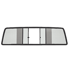 CRL Duo-Vent Four Panel Slider with Solar Glass for 1986-1993 All Mazda Cabs