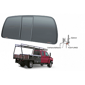 CRL  inchPerfect Fit inch POWR-Slider 2003+ Chevy/GMC Kodiak/Topkick with Solar Glass