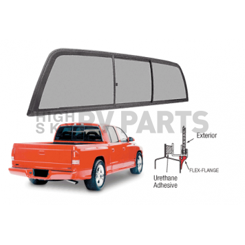 CRL  inchPerfect Fit inch Three-Panel Tri-Vent with Solar Glass for 1997+ Dodge Dakota