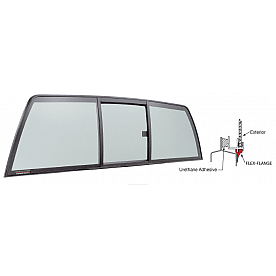 CRL  inchPerfect Fit inch Tri-Vent Slider with Solar Glass for 1994-2002 Chevy/GMC S-Series and 1996-2003 All Isuzu Cabs