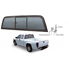 CRL  inchPerfect Fit inch Tri-Vent Slider with Solar Glass for 2004+ Chevy Colorado/GMC Canyon