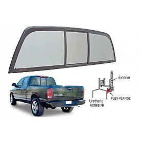 CRL 2002-2008 Dodge 1500 Ram, 2003-2008 All Ram Cabs, and 2007+ Sterling Bullet  inchPerfect Fit inch POWR-Slider - Solar Glass