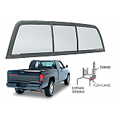 CRL 1995-1997 Dodge Ram Extended Cabs  inchPerfect Fit inch POWR-Slider - Solar Glass
