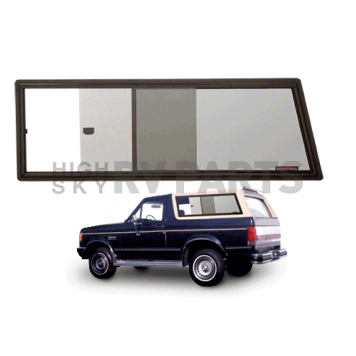 CRL 1966-1977 Ford Bronco Side Slider With Dark Tint Glass
