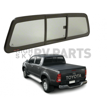 CRL  inchPerfect Fit inch Three-Panel Tri-Vent Sliders with Solar Glass for 2013+Toyota Hilux