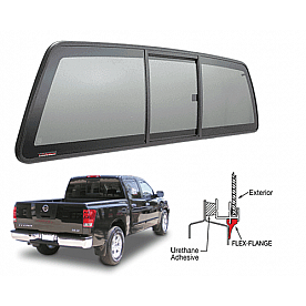 CRL  inchPerfect Fit inch Three-Panel Tri-Vent Sliders with Solar Glass for 2004+ Nissan Titan