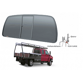 CRL Tri-Vent Slider with Solar Glass 2003+ Chevy/GMC Kodiak/Topkick