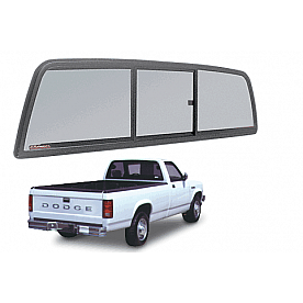 CRL Tri-Vent Three Panel Slider with Solar Glass 1994-1996 Dodge Dakota Standard Cab