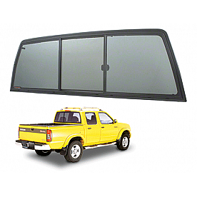 CRL Tri-Vent Three Panel Slider with Solar Glass for 1998+ Nissan Frontier
