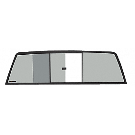 CRL Tri-Vent Three Panel Slider with Solar Glass for 1988-1995 Isuzu