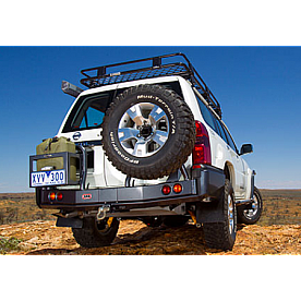 ARB Liquid Storage Container Mount - Rear Bumper Left Powder Coated Black - 5711241
