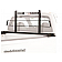 BackRack Headache Rack Steel Black Powder Coated Horizontal Bar - 10505