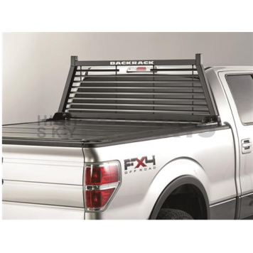 BackRack Headache Rack Steel Black Powder Coated Louvered - 12300