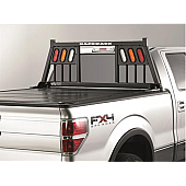 BackRack Headache Rack Steel Black Powder Coated Round Bars On Side - 143TL