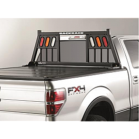 BackRack Headache Rack Steel Black Powder Coated Round Bars On Side - 143TL