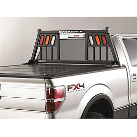 BackRack Headache Rack Steel Black Powder Coated Round Bars On Side - 144TL