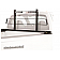 BackRack Headache Rack Steel Black Powder Coated Horizontal Bar - 15005