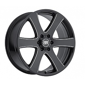 Black Rhino Wheel Haka - 20 x 9.5 Black With Natural Accents - 2295HAK256140B12