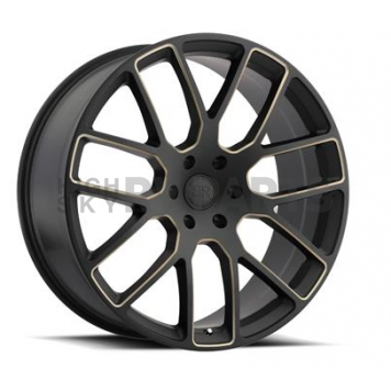 Black Rhino Wheel Kunene - 22 x 9.5 Black With Dark Tinted Natural Accents - 2295KUN256140M12