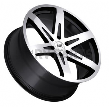 Black Rhino Wheel Peak - 22 x 9.5 Black With Natural Face - 2295PEK256140B12-1