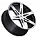 Black Rhino Wheel Peak - 22 x 9.5 Black With Natural Face - 2295PEK256140B12