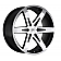 Black Rhino Wheel Peak - 22 x 9.5 Black With Natural Face - 2295PEK256140B12