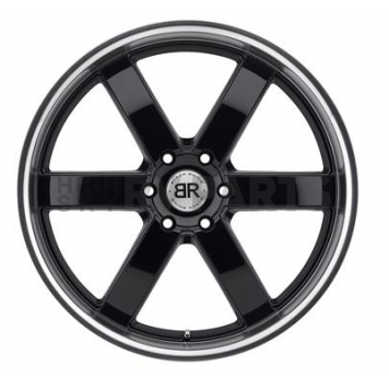 Black Rhino Wheel Pondora - 22 x 9.5 Black With Natural Lip - 2295PND256140B12-2