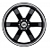 Black Rhino Wheel Pondora - 22 x 9.5 Black With Natural Lip - 2295PND256140B12