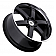 Black Rhino Wheel Pondora - 22 x 9.5 Black With Natural Lip - 2295PND256140B12
