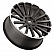 Black Rhino Wheel Spear - 22 x 9.5 Black With Natural Lip - 2295SPR106140F12