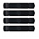 KC Hilites Roof Rack M-RACKS Black Aluminum With 1 LED Light Bar/ 4 Blackout Plates - 92224