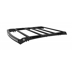 KC Hilites Roof Rack M-RACKS Black Aluminum With 1 LED Light Bar/ 4 Blackout Plates - 92233