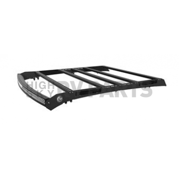 KC Hilites Roof Rack M-RACKS Black Aluminum With 1 LED Light Bar/ 4 Blackout Plates - 92233
