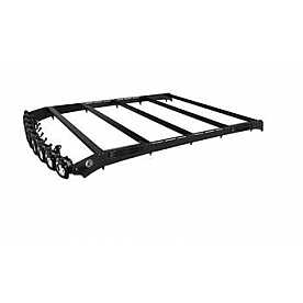 KC Hilites Roof Rack M-RACKS Black Aluminum With 1 LED Light Bar/ 4 Blackout Plates - 92254