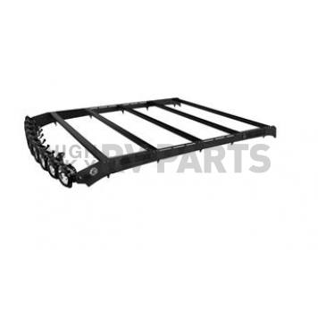 KC Hilites Roof Rack M-RACKS Black Aluminum With 1 LED Light Bar/ 4 Blackout Plates - 92254
